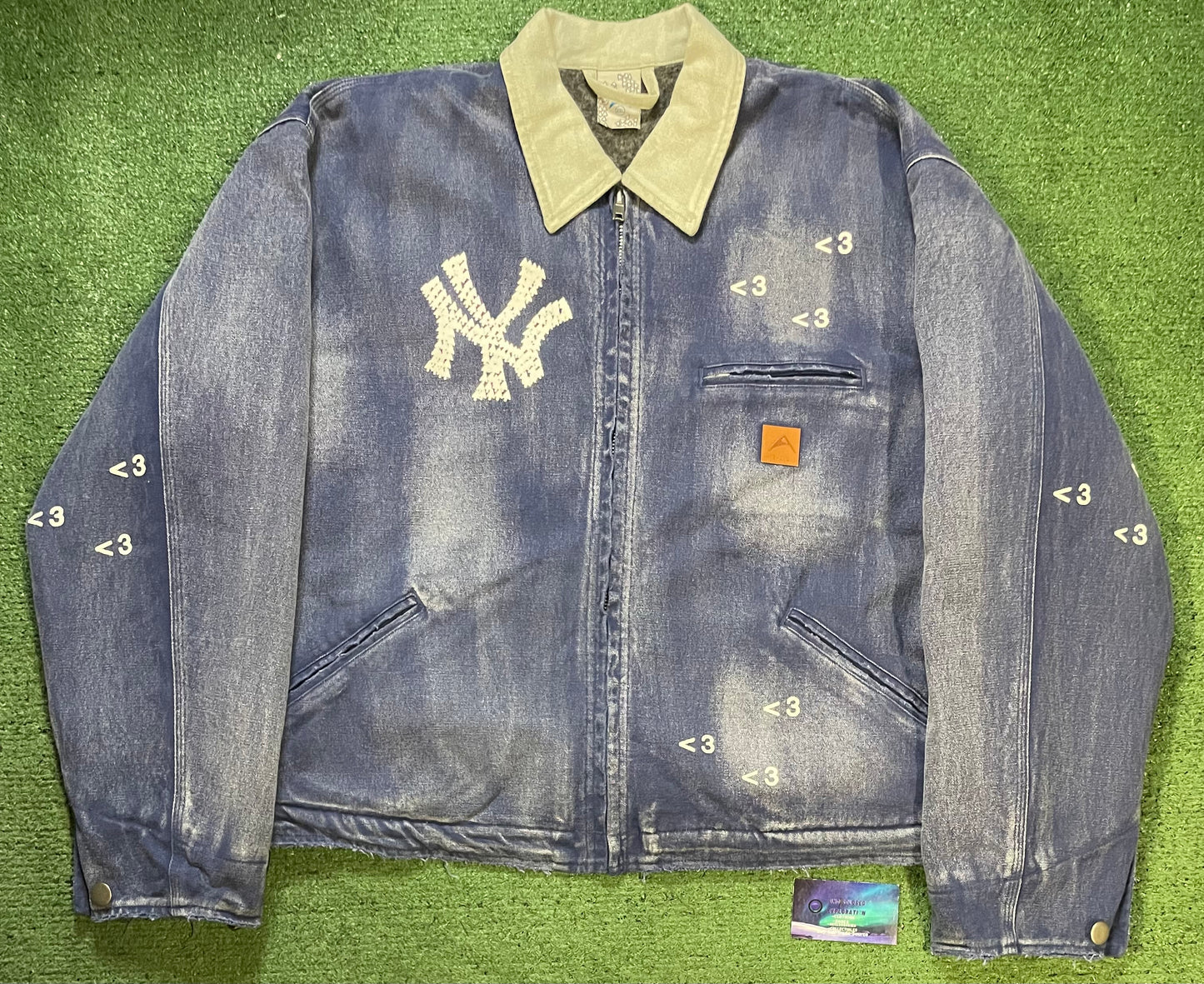Artificial Fever faded navy New York jacket