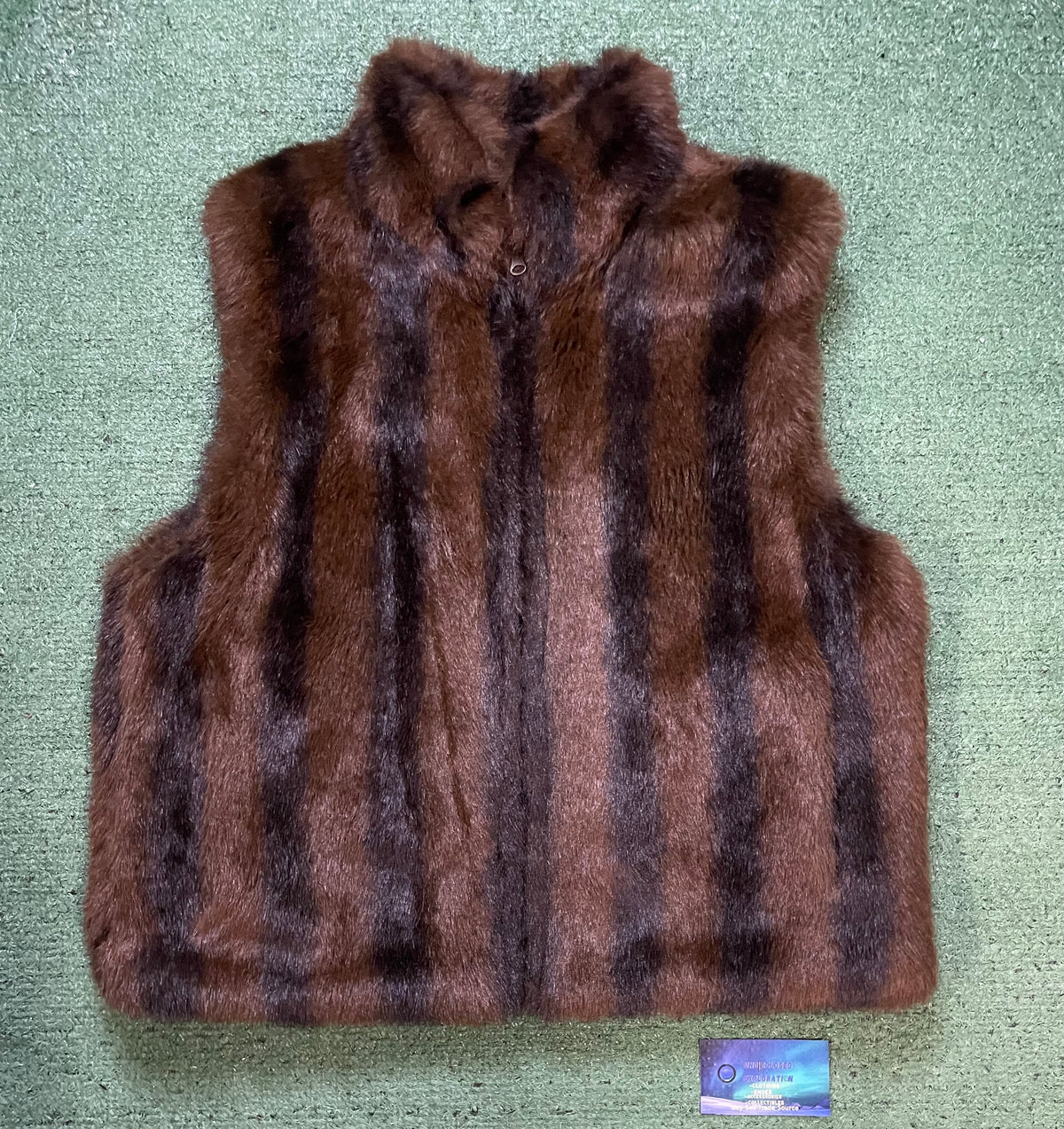 Coaco New York Brown Faux Fur Vest