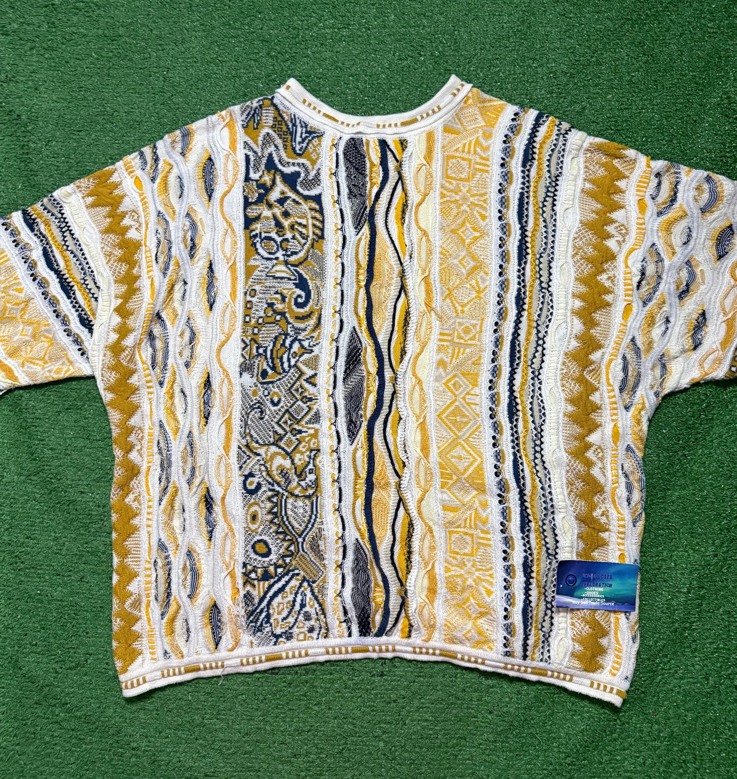 Vintage Coogi Fish Animal Cropped Quarter Zip