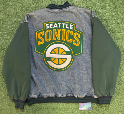 Vintage 2000s Seattle Sonics Denim jacket