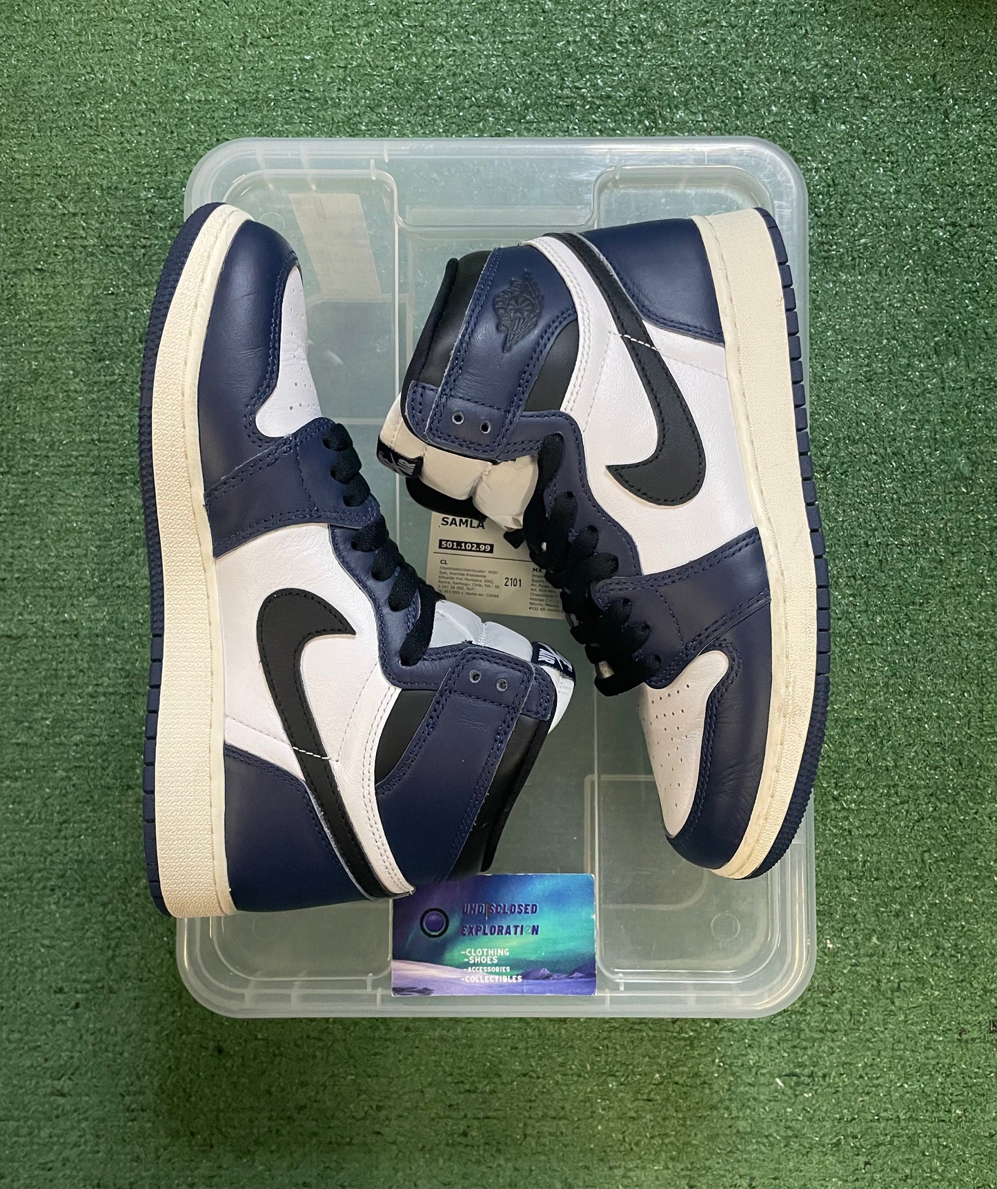 Air Jordan 1 high midnight navy size 7youth/8.5women