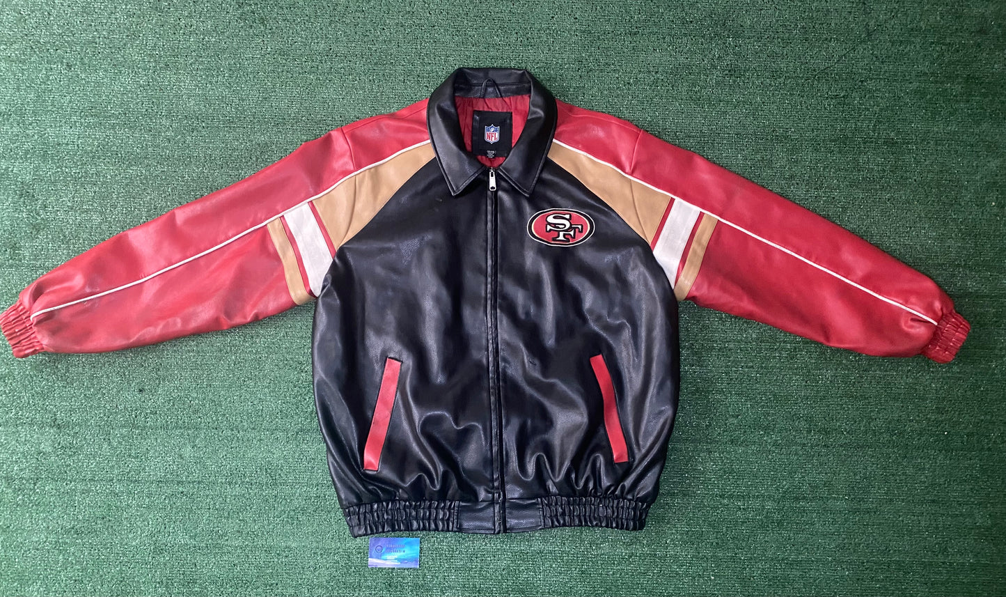 Vintage 49ers leather jacket