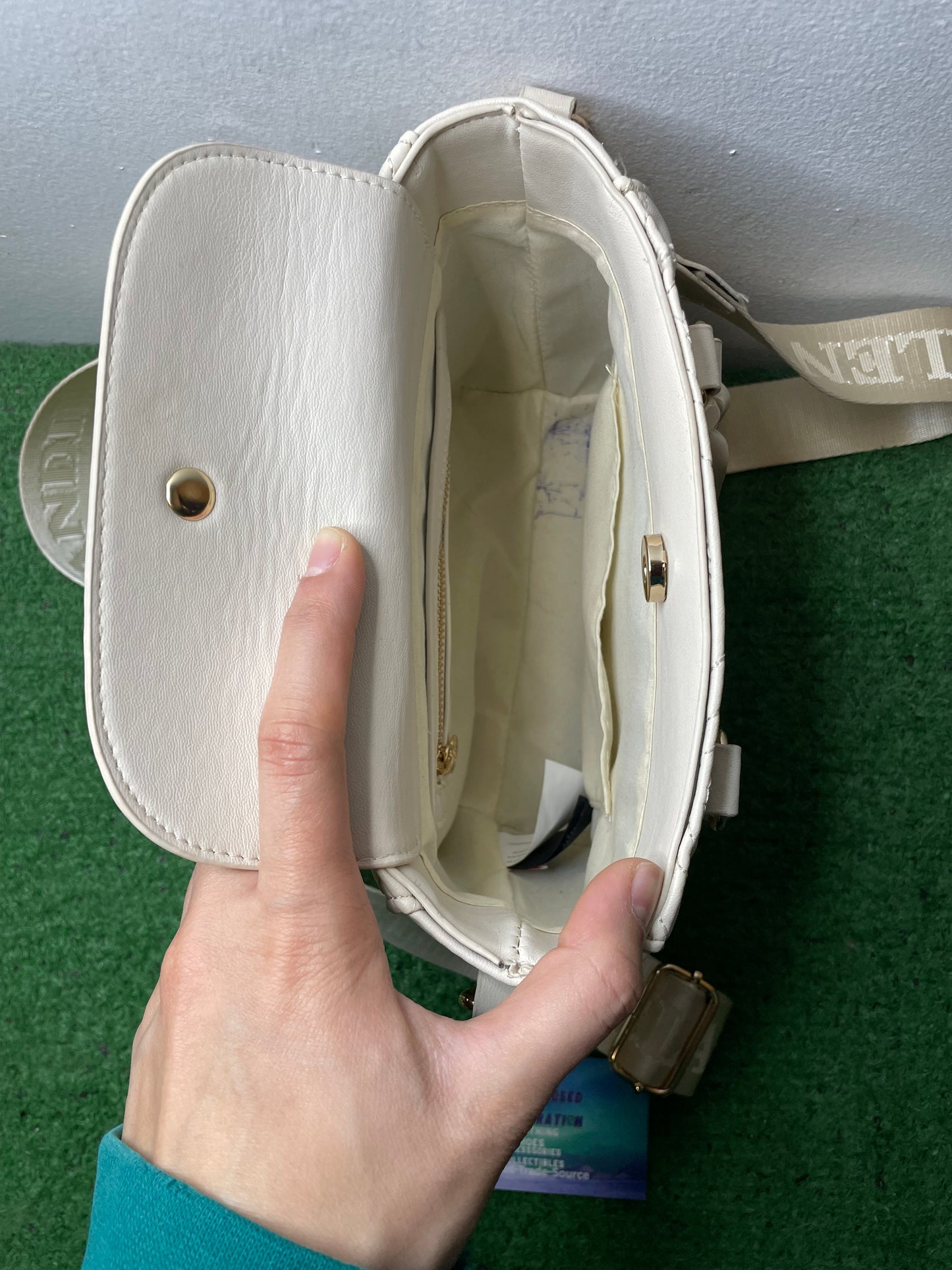 Valentino Orlandi ivory monogram handbag