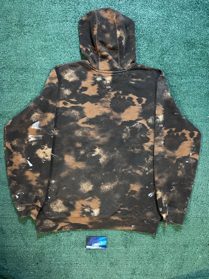 Carhartt paint splatter brown hoodie