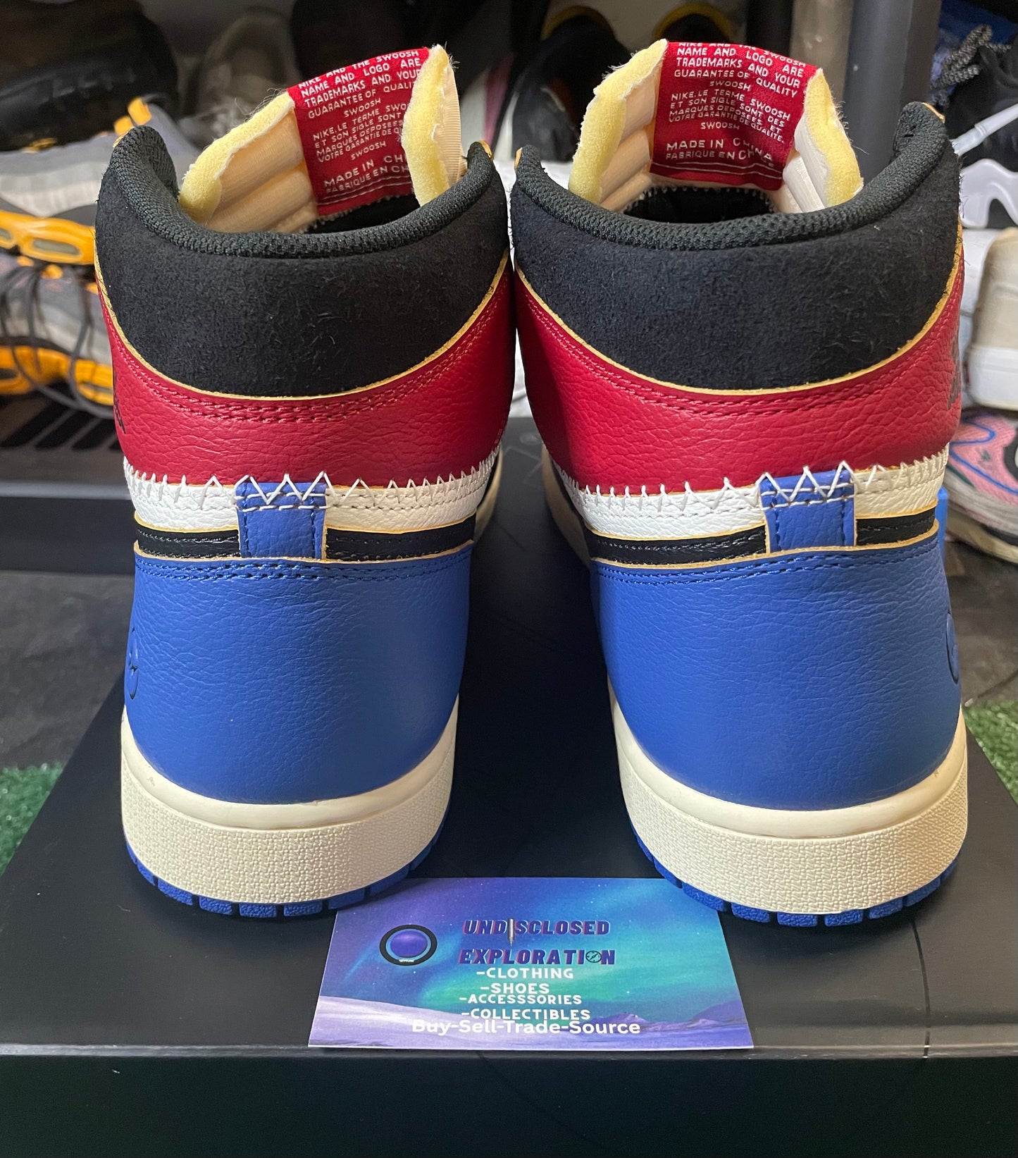 Jordan 1 high x fragment union la varsity red