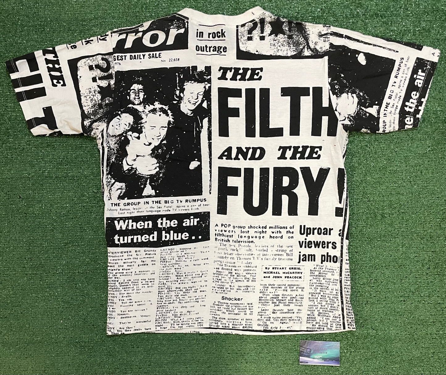 Sex Pistols The Filth and the fury newspaper tee