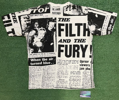 Sex Pistols The Filth and the fury newspaper tee