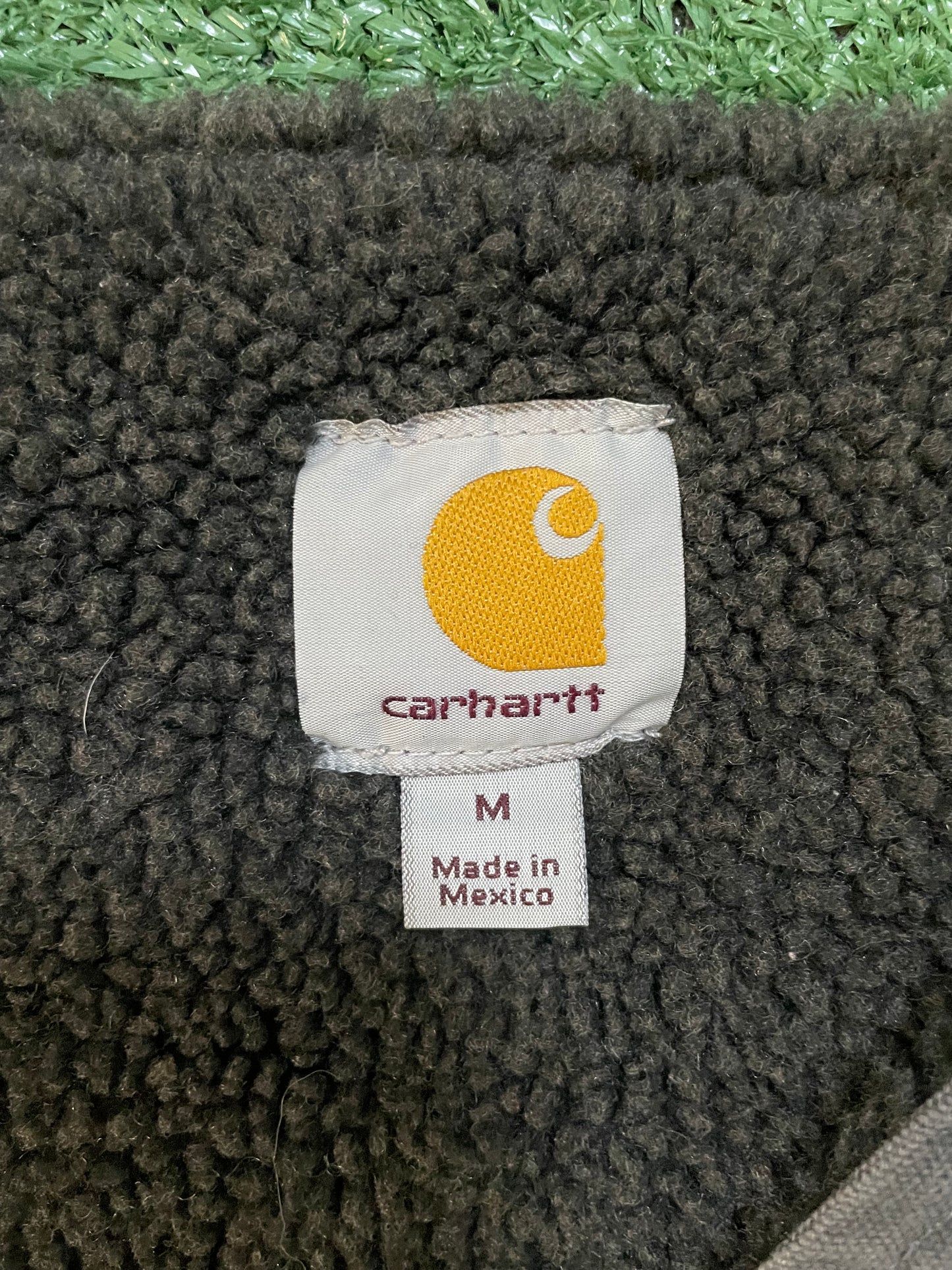 Vintage carhartt grey Sherpa vest