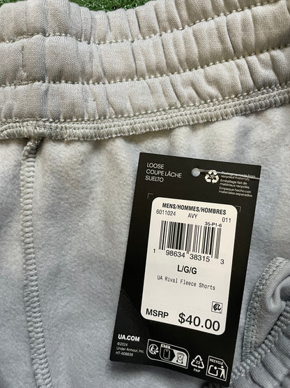 Under Armour grey rival fleece shorts