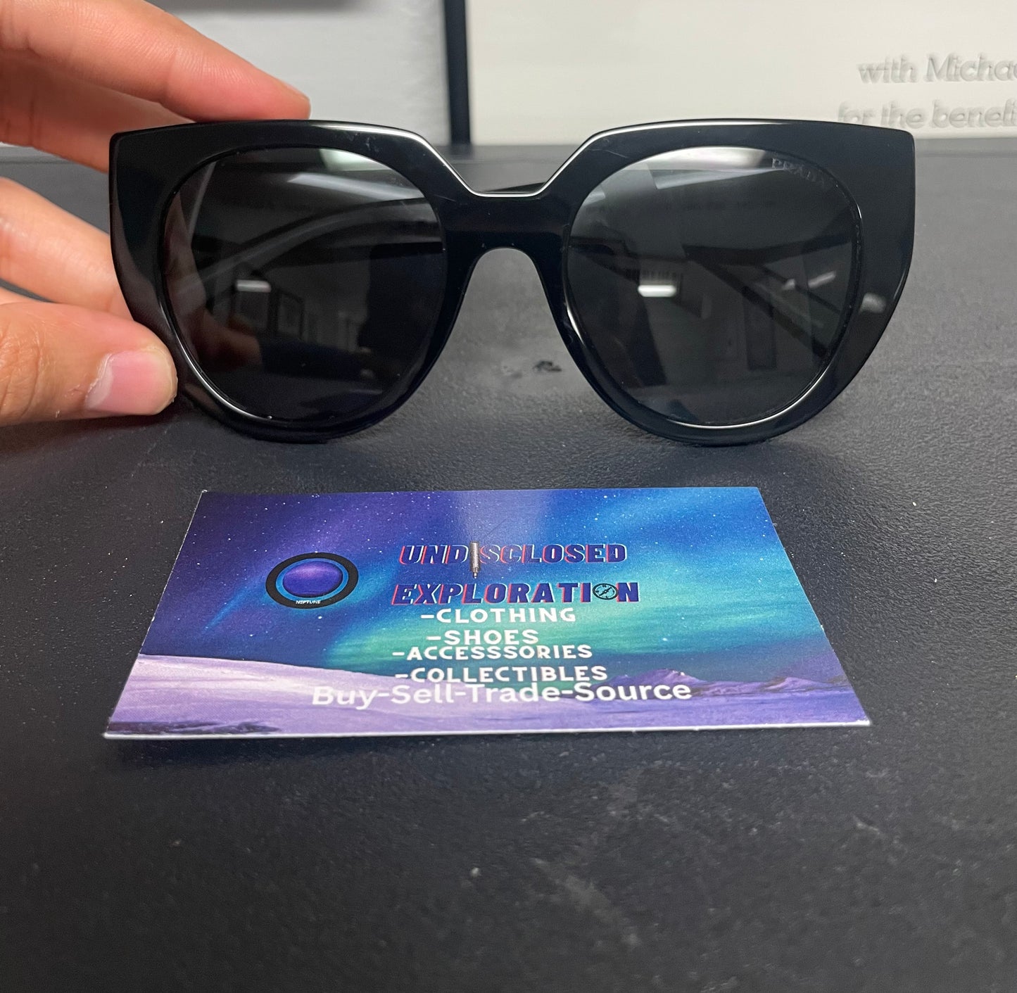Prada black & white PR14WS Sunglasses