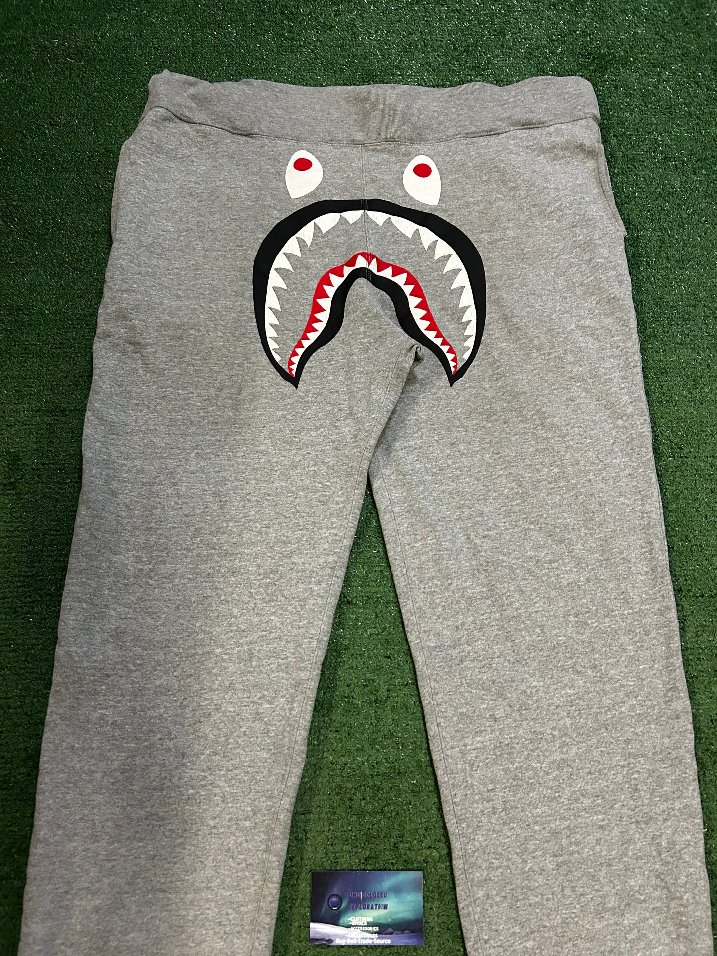 Bape grey shark sweatpants