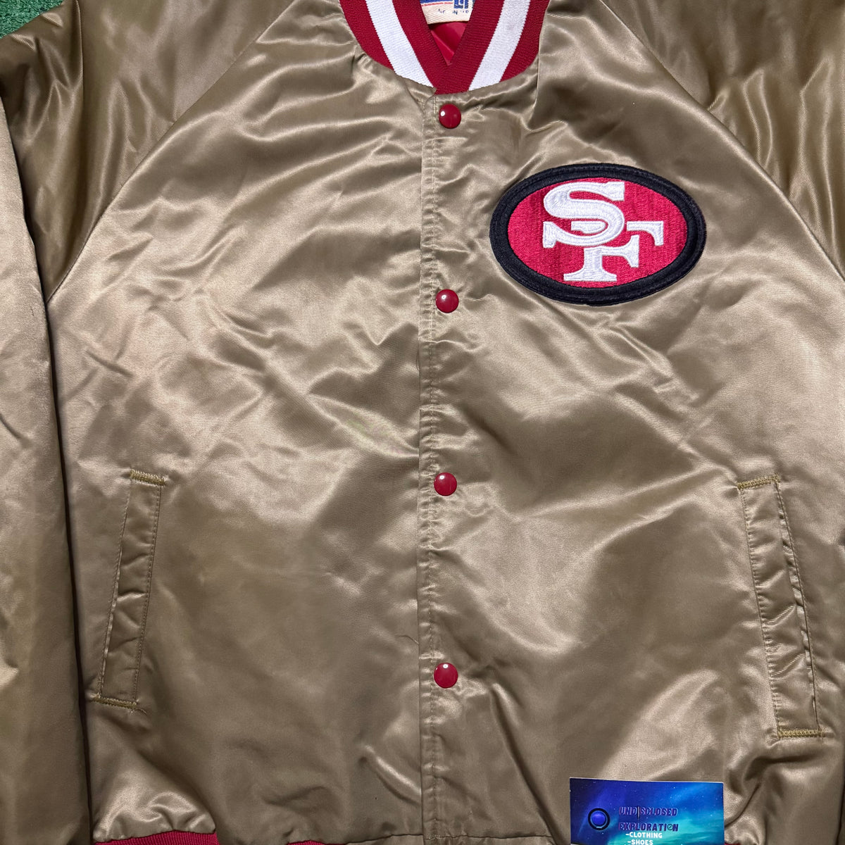 Vintage San Francisco 49ers Satin Jacket Chalk Line
