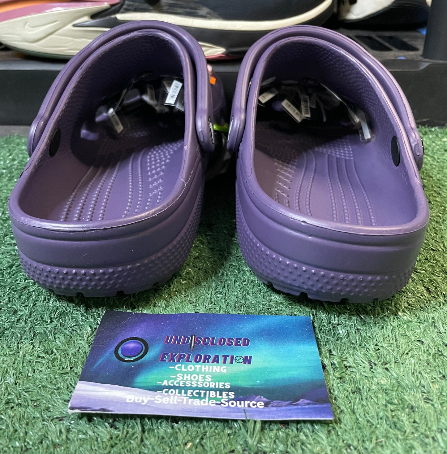 Classic clog nightshade with jibbitz charms crocs