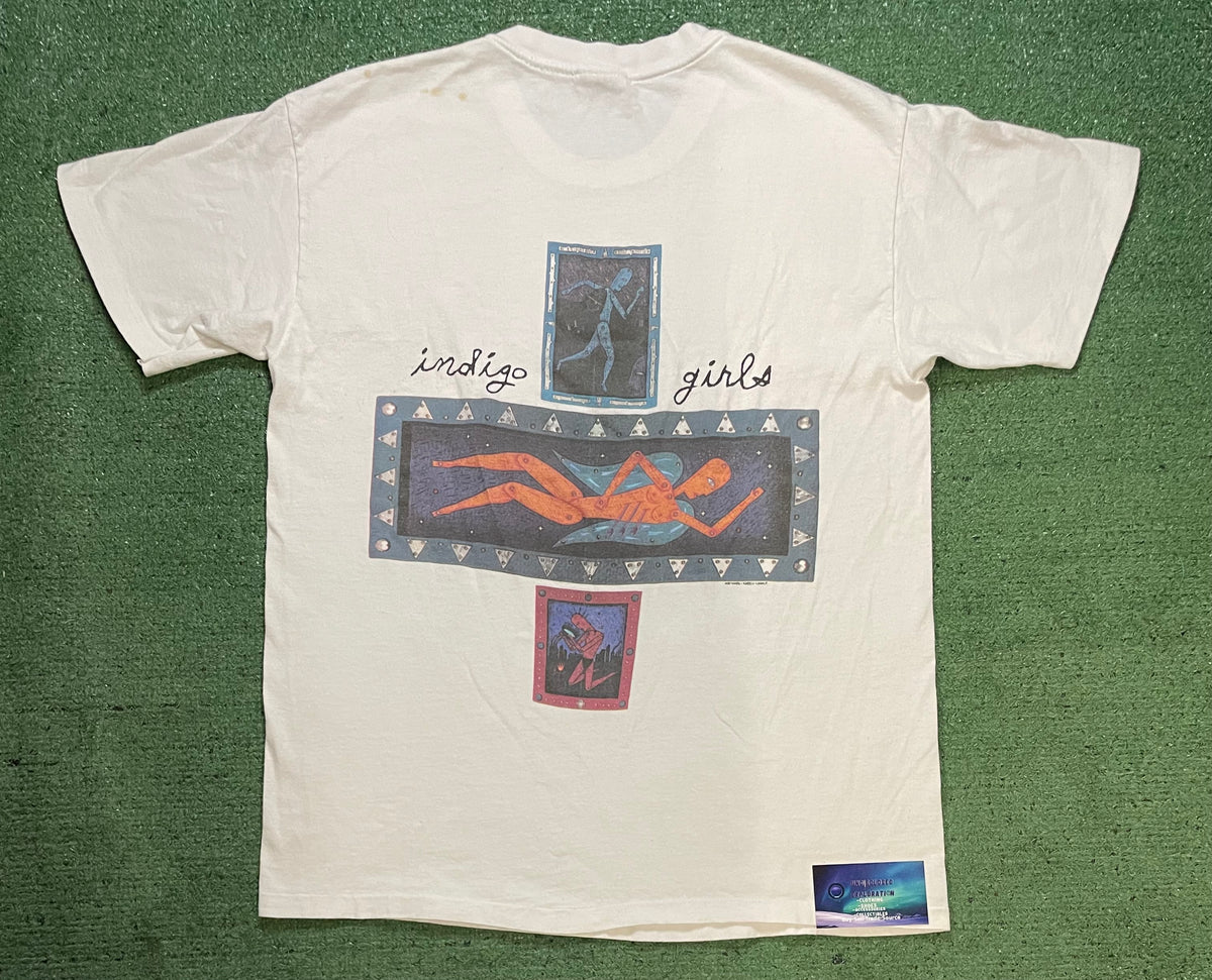 Vintage 1990s Nomads Indian saints indigo girls tee