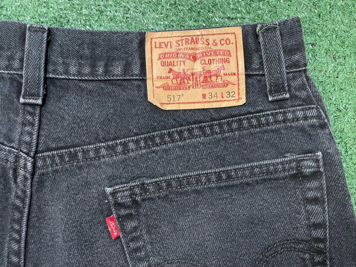 Levi 517 black bootcut jeans