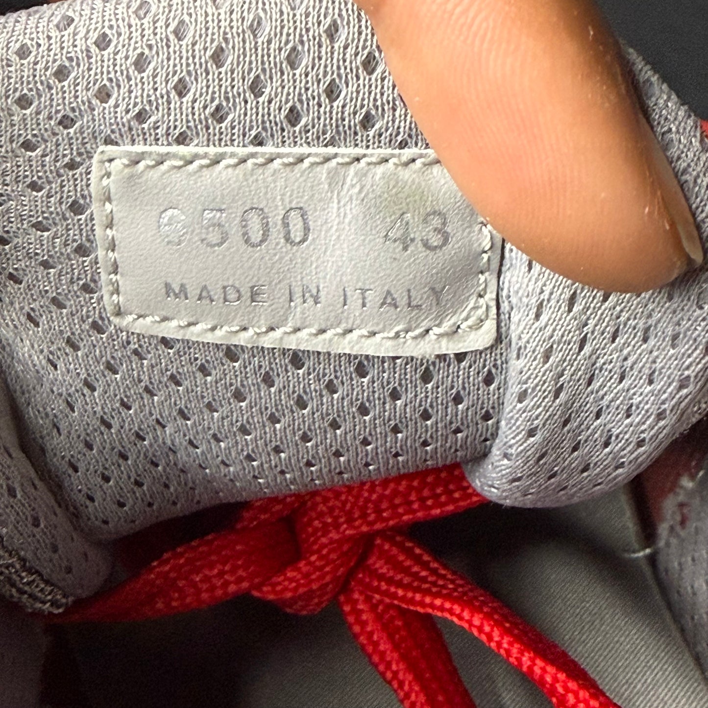 Prada Americas Cup Rubber Sneaker Red 10 Men “Preowned”
