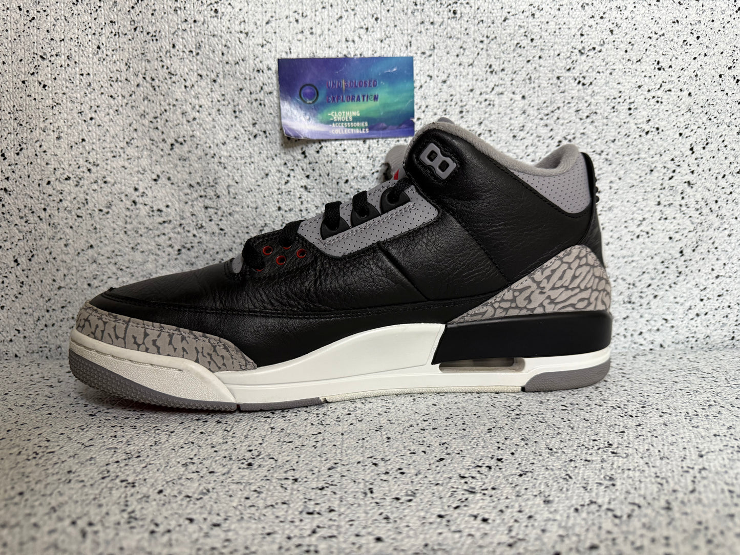 Jordan 3 Black Cement 12 Men/13.5 Women “Preowned”