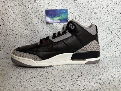 Jordan 3 Black Cement 12 Men/13.5 Women “Preowned”