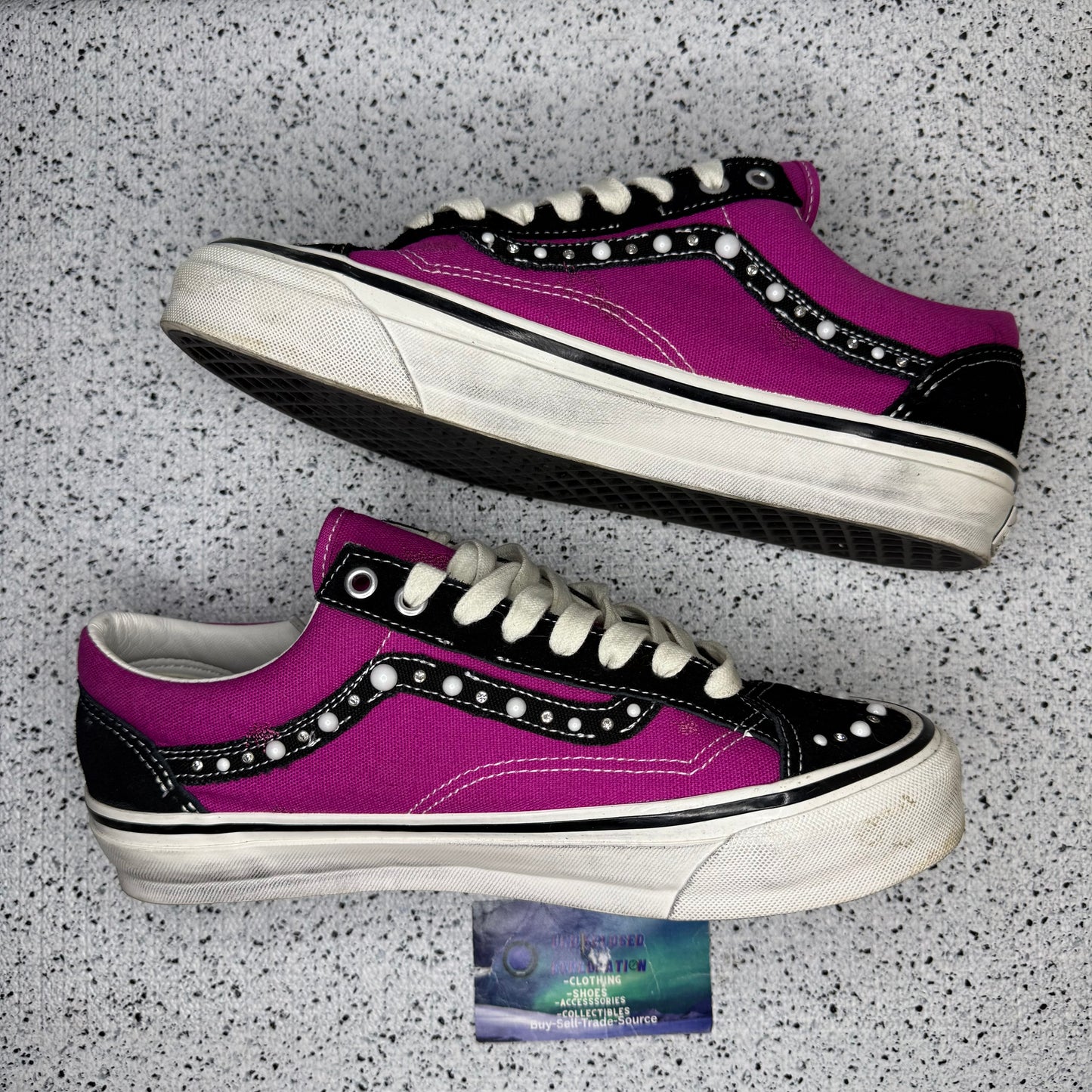 Vans Old Skool 36 Pearlized Fuchsia Pink 9 Men “Preowned”