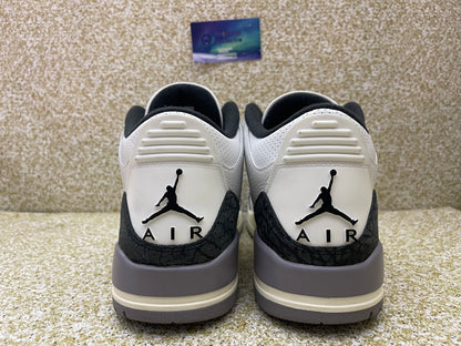 Jordan 3 Cement Grey 9.5 Men/11 Women “Preowned”