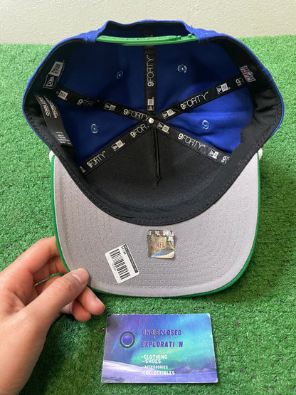 Seattle Seahawks throwback arc logo blue and green hat