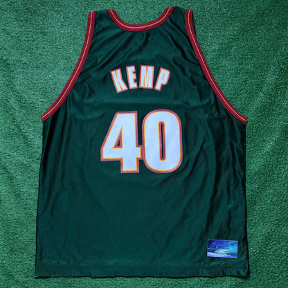 Vintage Seattle SuperSonics Shawn Kemp Reversible Champion Jersey