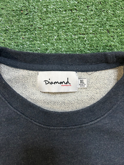 Diamond supply grey logo crewneck