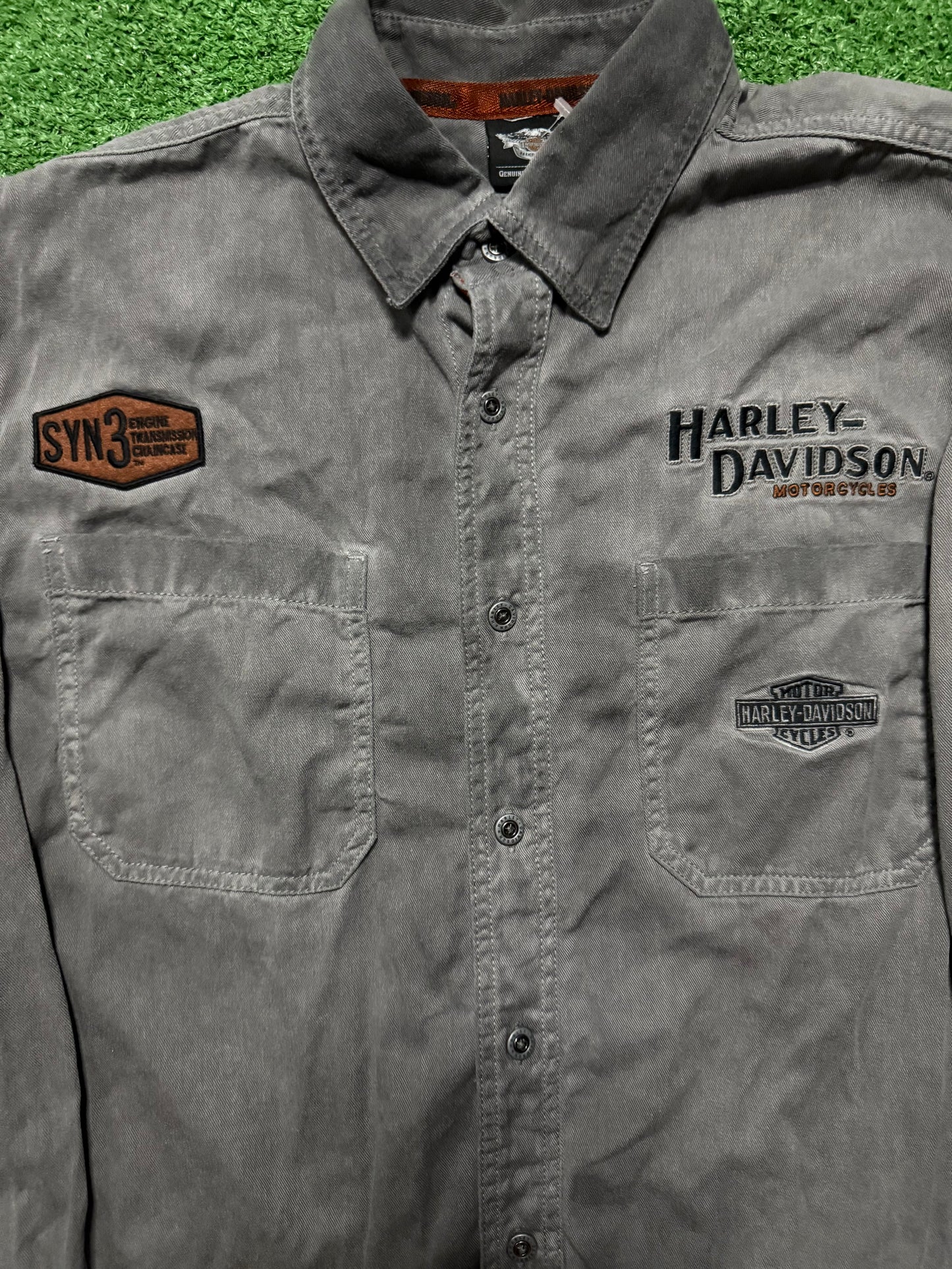 Vintage Harley Davidson Long Sleeve Button Up
