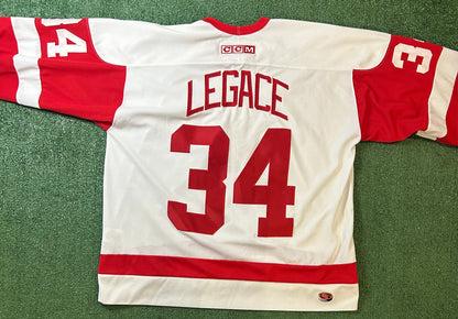 Detriot Red wings hockey CCM #34 LEGACE Jersey