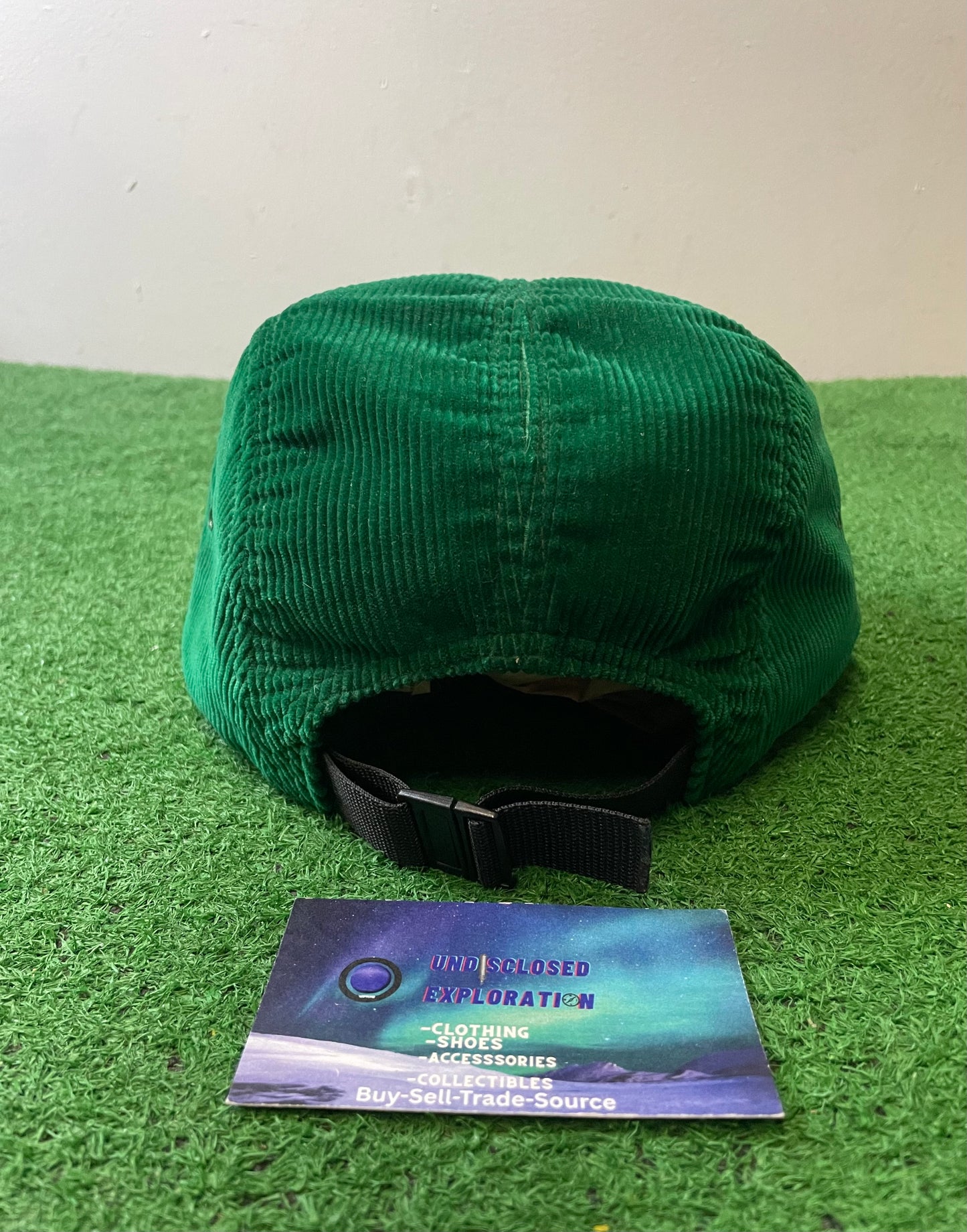 Supreme corduroy green box logo  hat