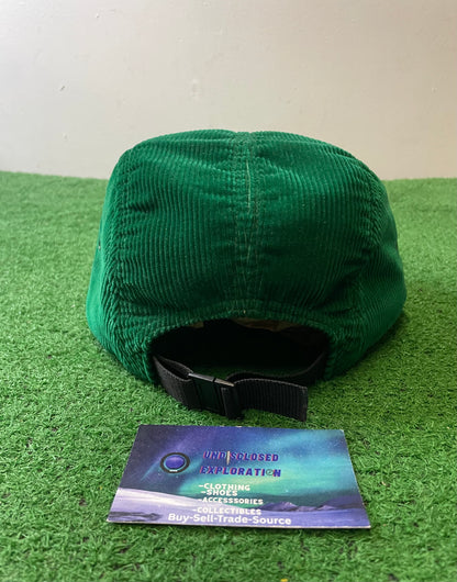 Supreme corduroy green box logo  hat