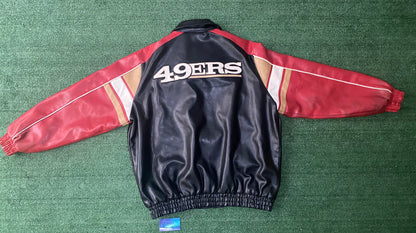 Vintage 49ers leather jacket