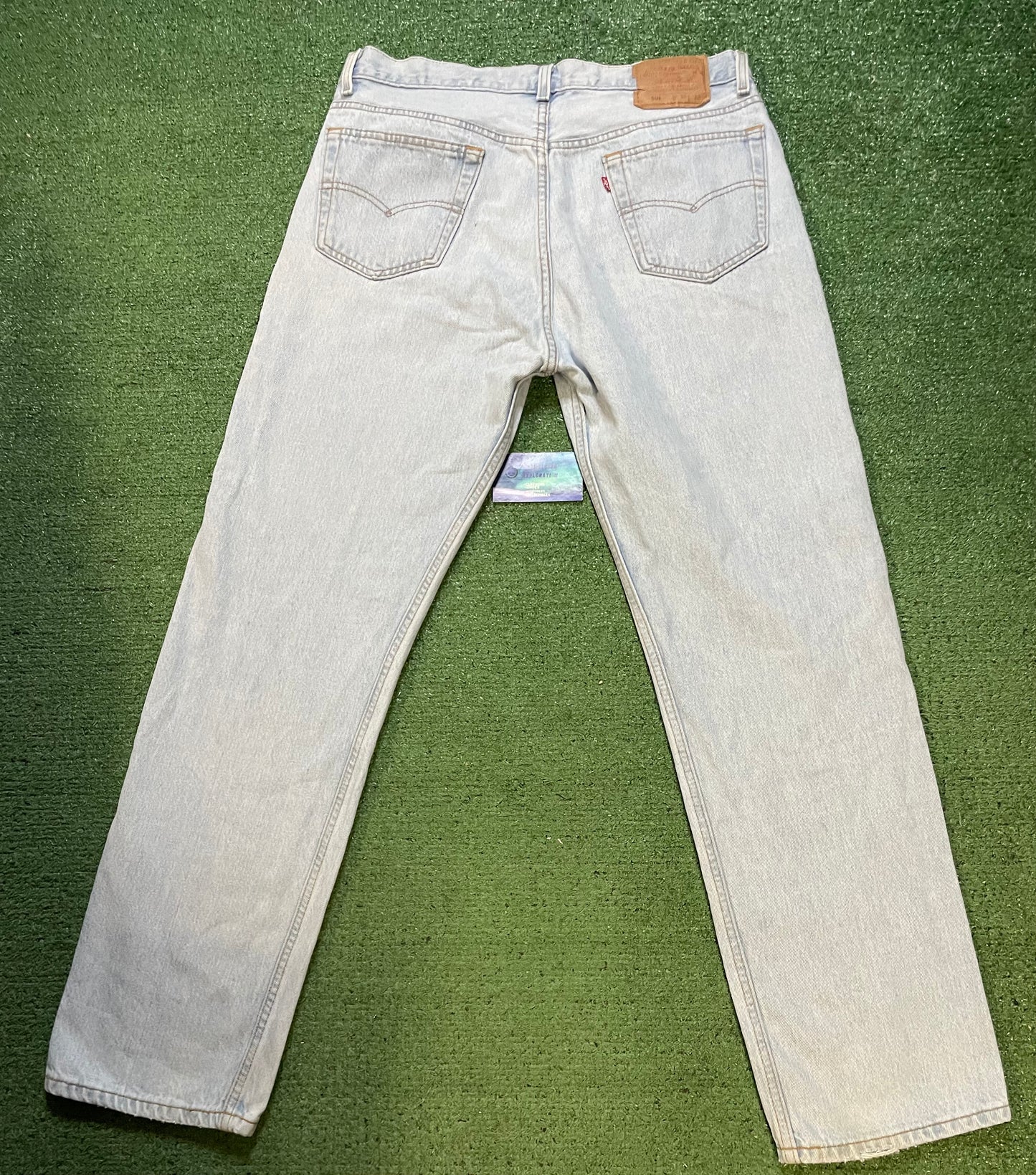 Vintage 1990s Levi’s 501XX light wash blue denim jeans 501-0134