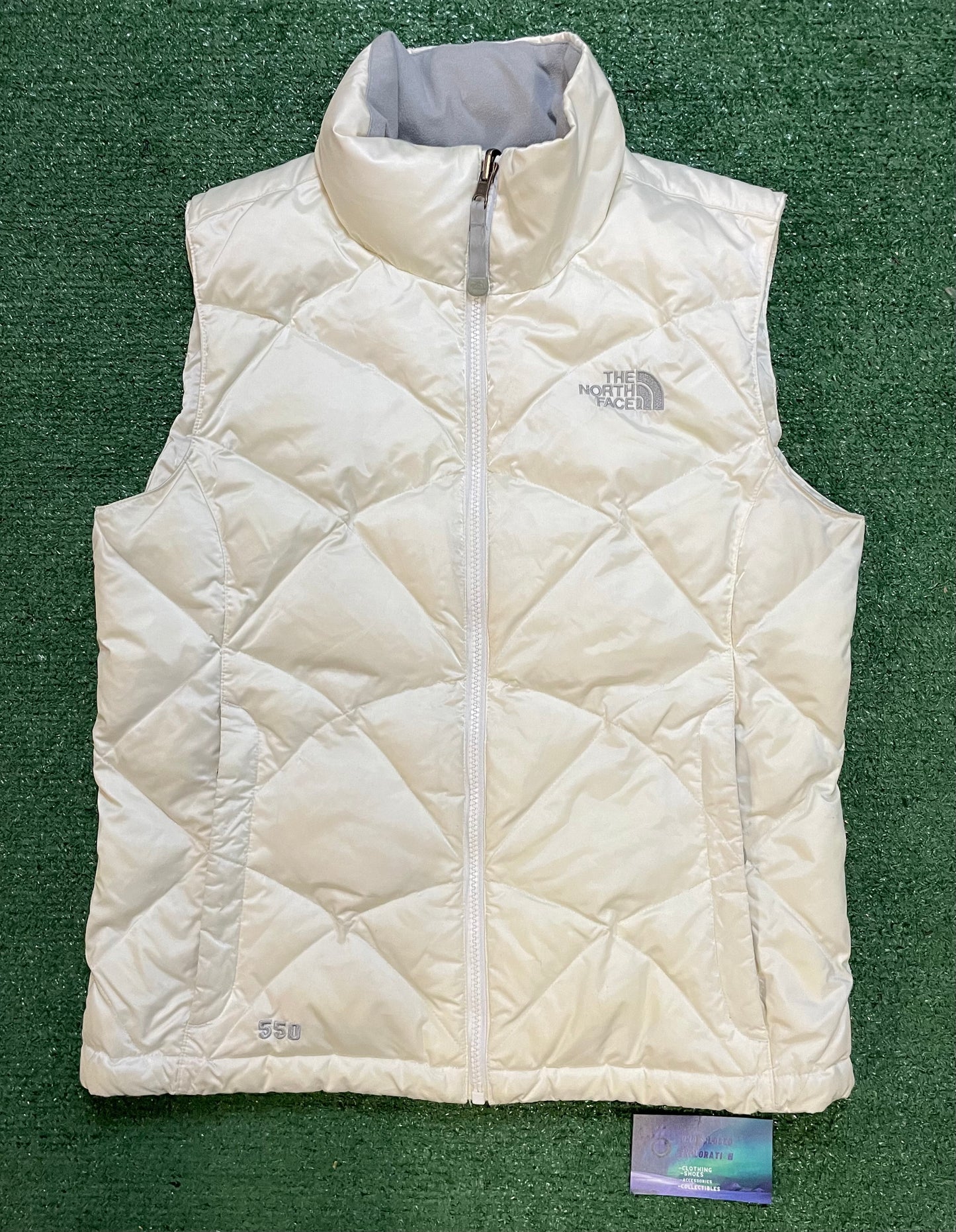 North face 550 white vest