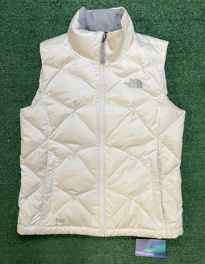 North face 550 white vest