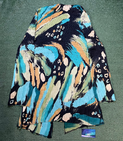 Alberto Makali blue multi color cardigan