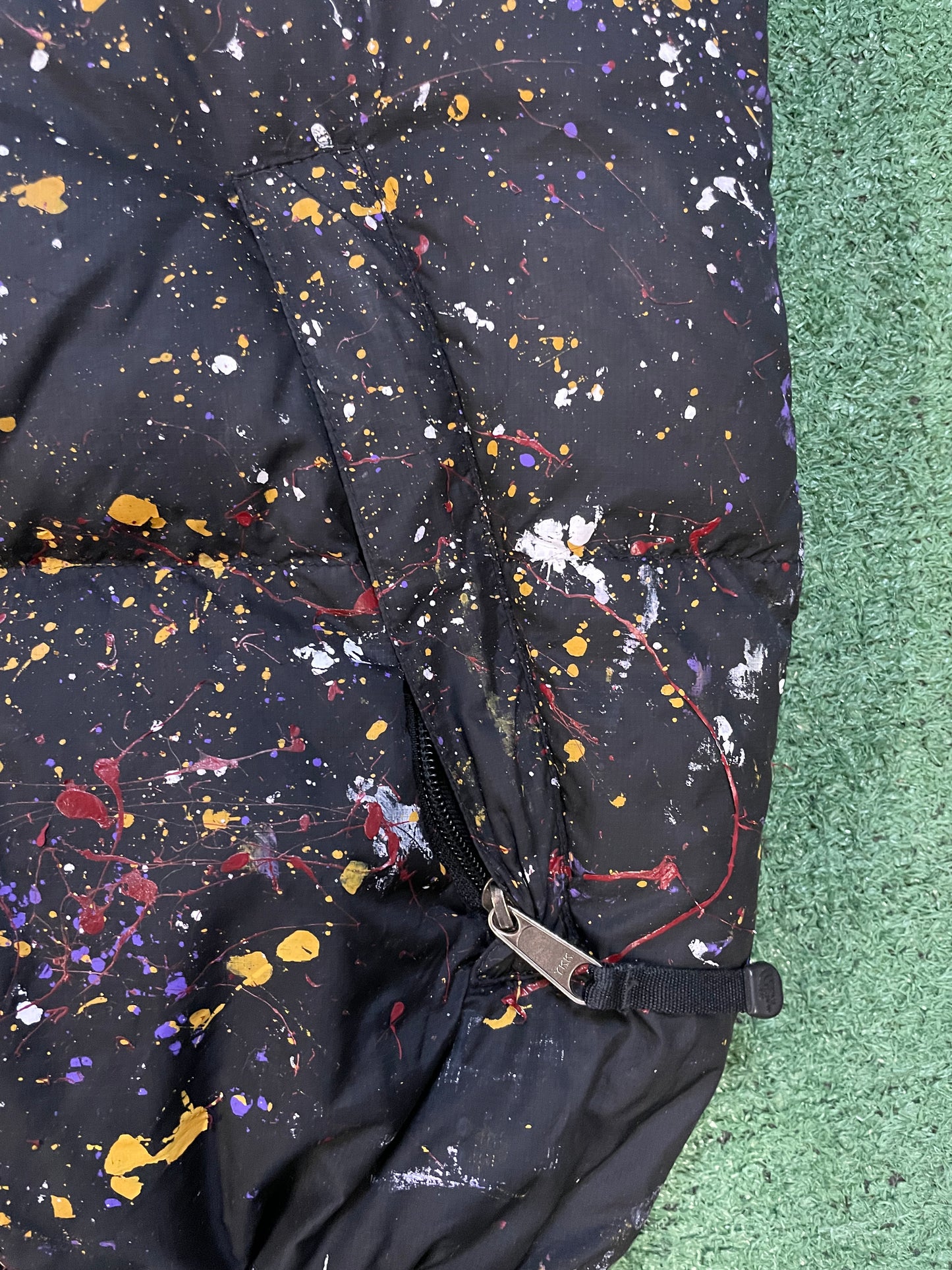 Vintage 2000s The North Face paint splatter vest