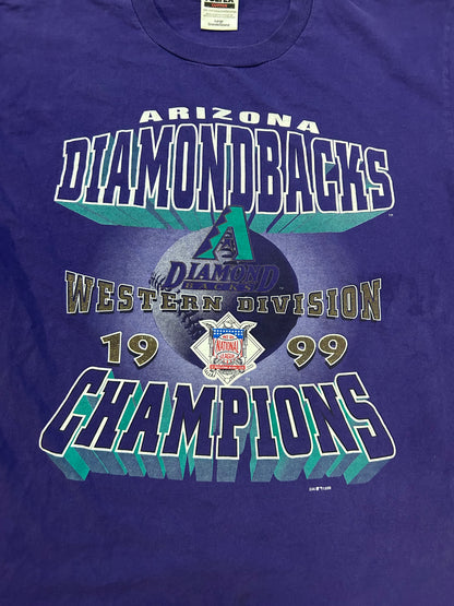 Vintage 1990s  Arizona diamondbacks western division champions tee