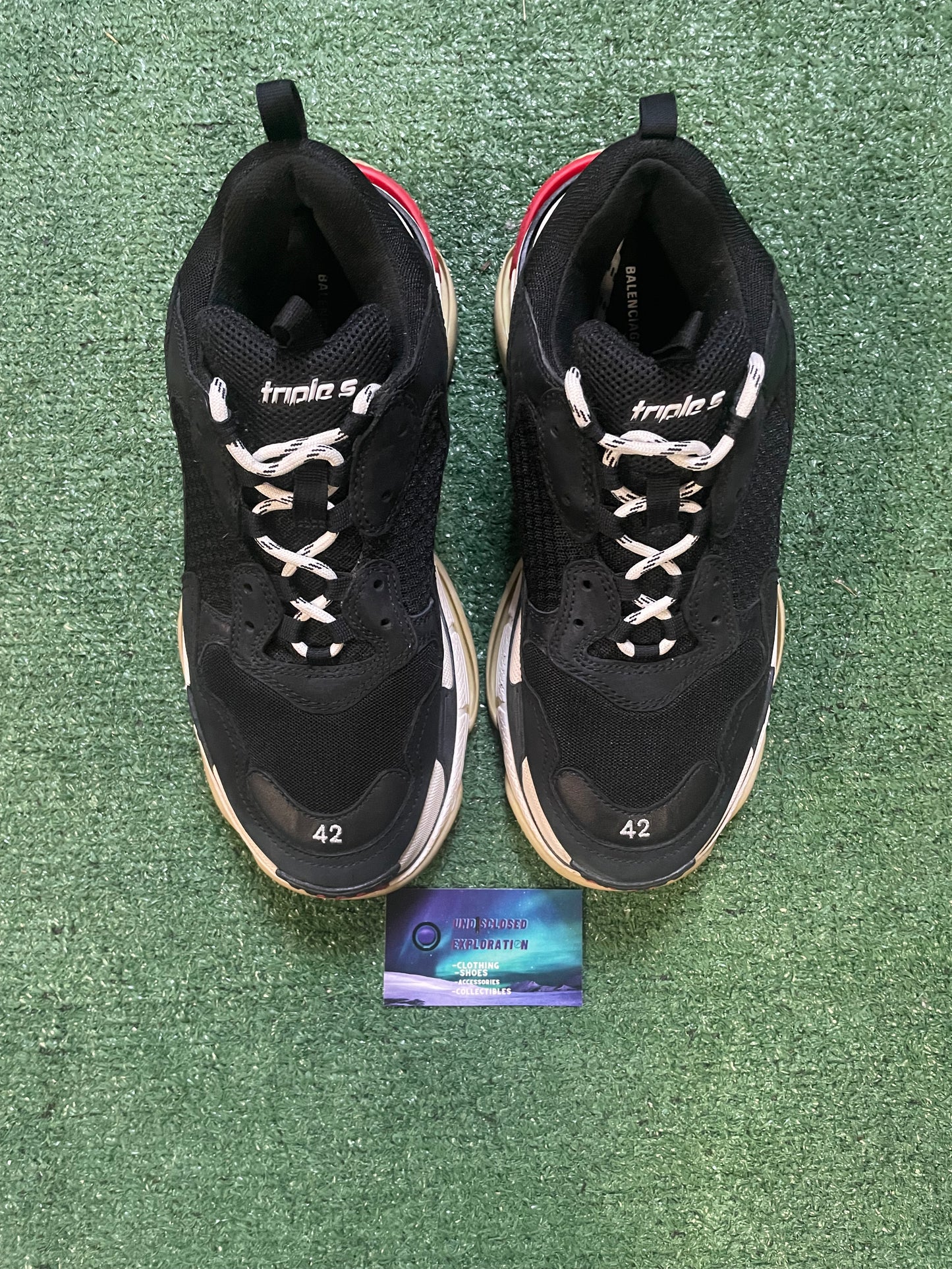 Balenciaga triple S black size 9men/10.5women(EU 42)