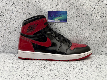 Jordan 1 Patent Bred 10.5 Men/12 Women “Preowned”