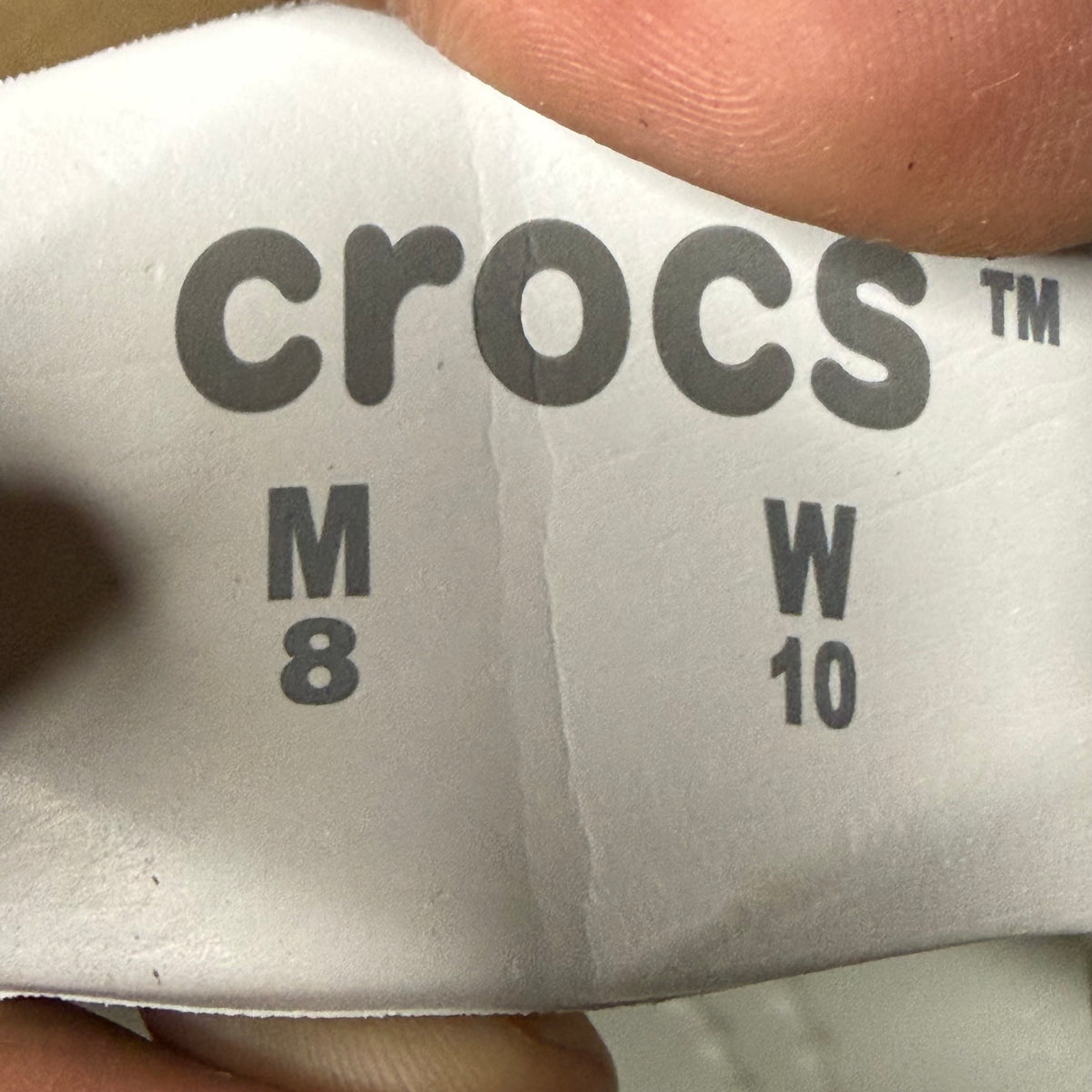 Salehe Bembury Crocs Pollex Clog Almost White 8 Men “Preowned”