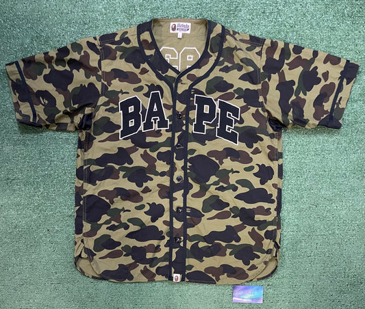 Bape 1st camo Baseball jersey