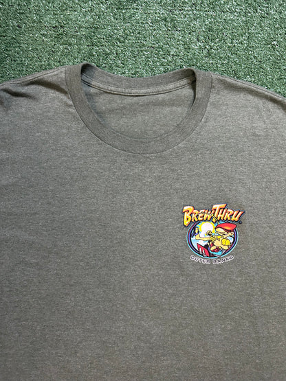 Brew thru outerbanks grey tee