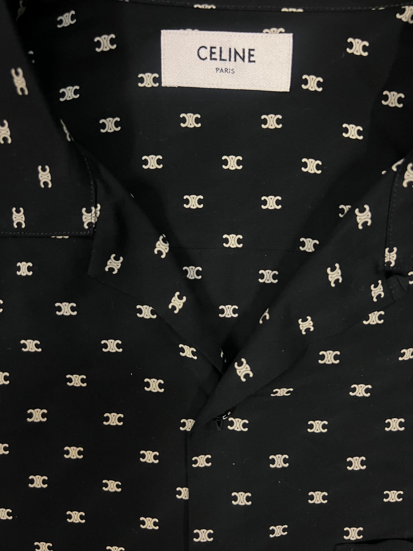 Celine triomphe button up shirt