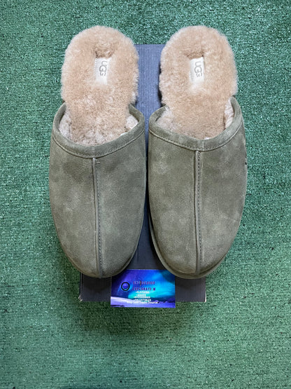 UGG olive green scuff slippers