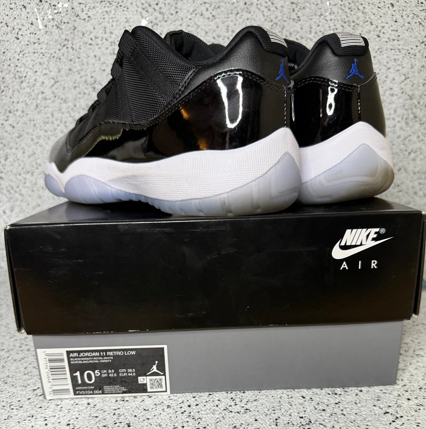 Jordan 11 Low Space Jam 10.5 Men/12 Women “Preowned”