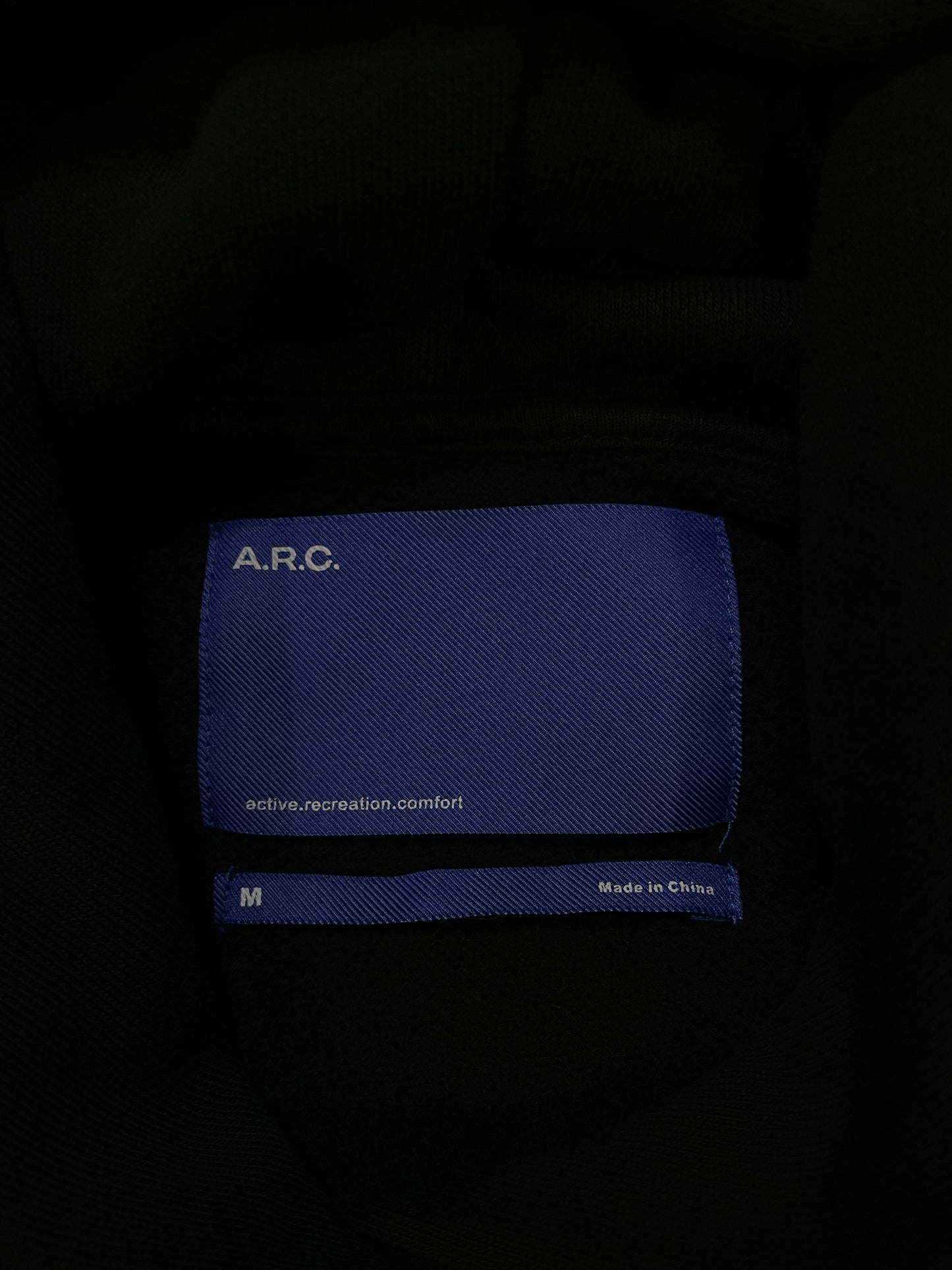 A.R.C. 1183 Black Vintage Wash Heavyweight  Oversized Hoodie