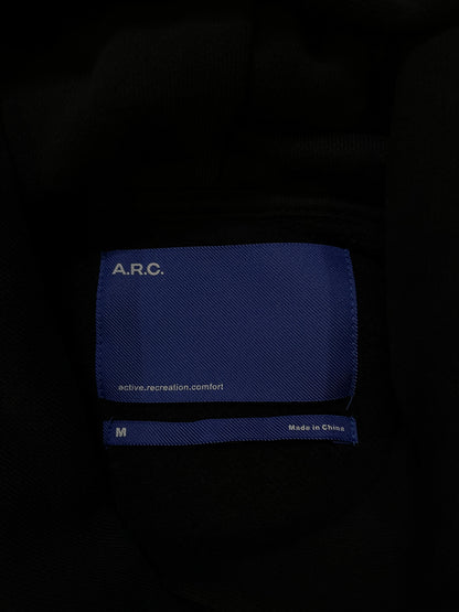A.R.C. 1183 Black Vintage Wash Heavyweight  Oversized Hoodie