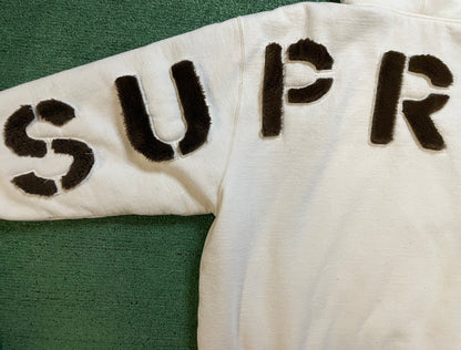 Supreme faux fur natural hoodie