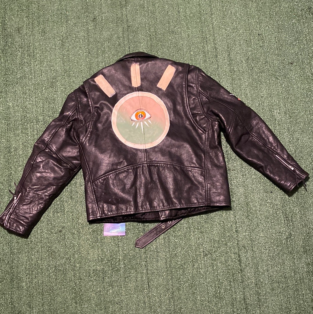 Vintage Leather painted Jacket